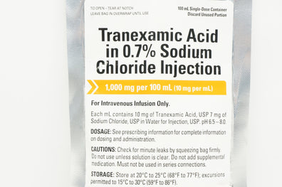 Exela Tranexamic Acid in 0.7% Sodium Chloride Injection 1000mg per 100ml
